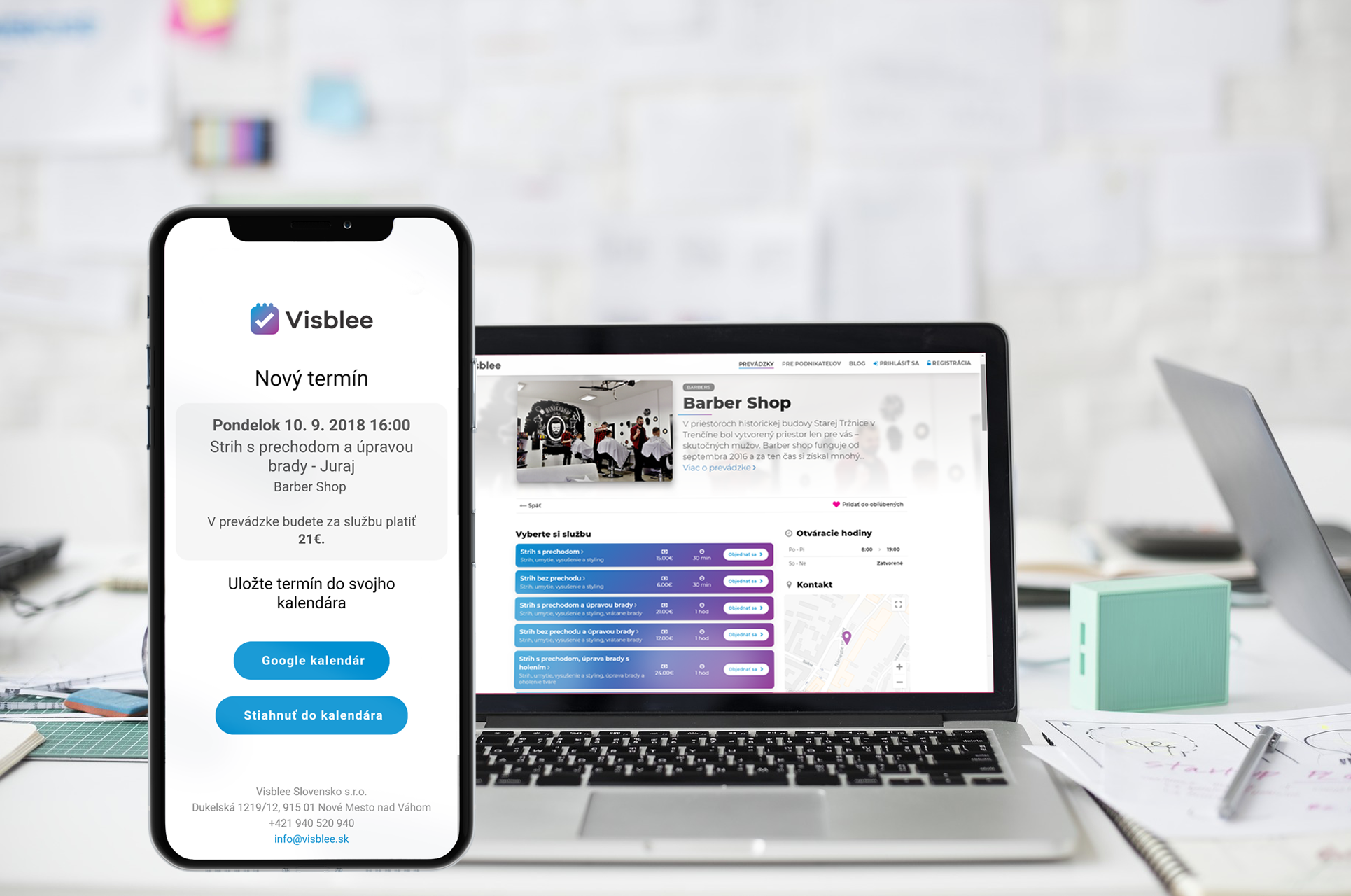 #1 Visblee Features: Uložte si termín do svojho kalendára