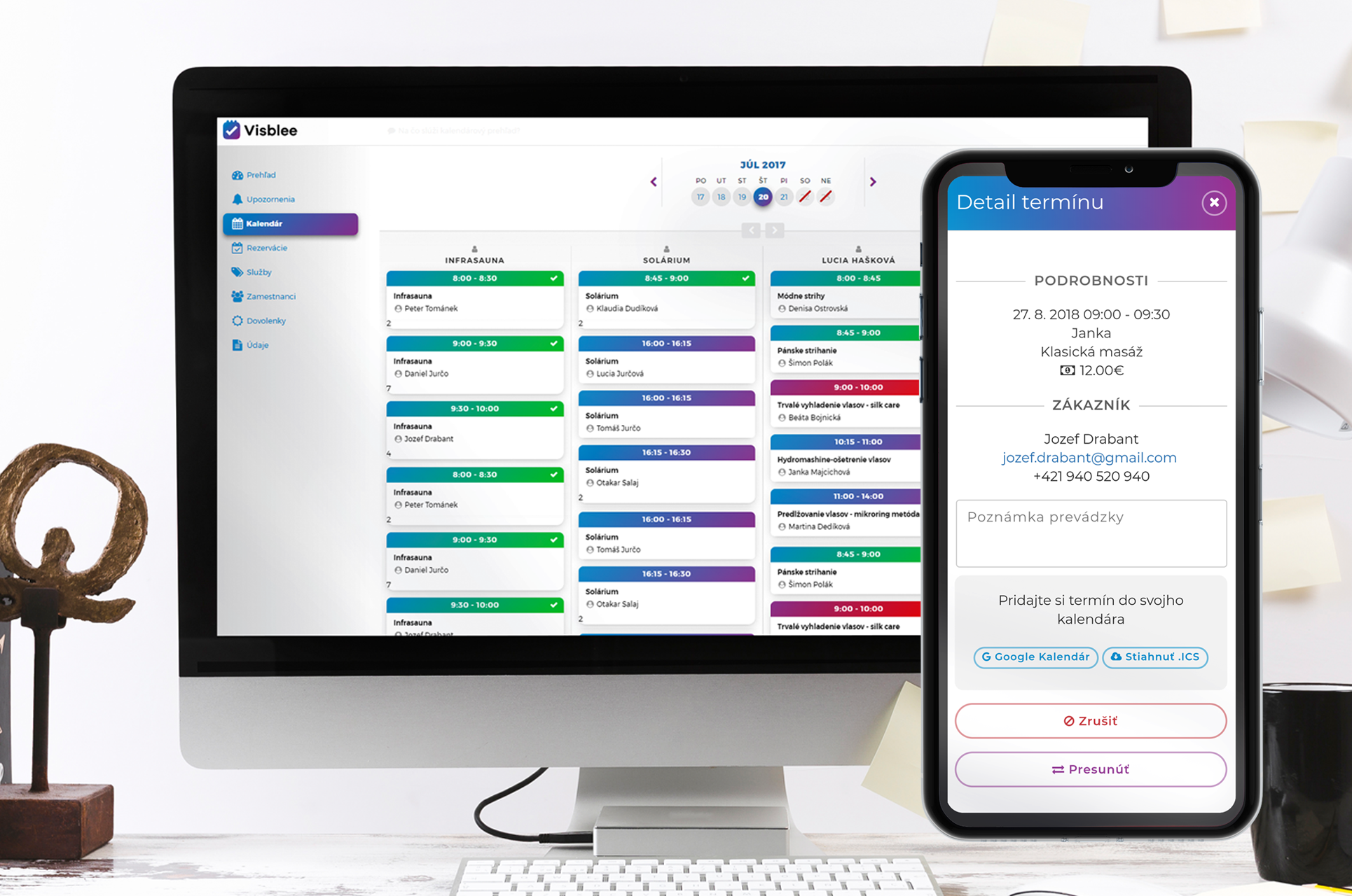 #2 Visblee Features: Uložte si termíny vašich zákazníkov do svojho kalendára